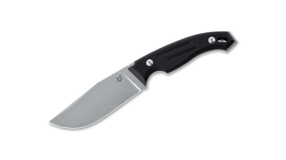 Fox Octopus Vulgaris Fixed Blade Knife, 4.5in, N690, G10, Black, FX-510