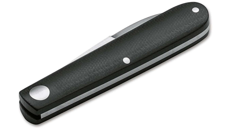 Boker Solingen Barlow Prime EDC Folding Knife, 2.72in, N690, Micarta Black Handle, 116942
