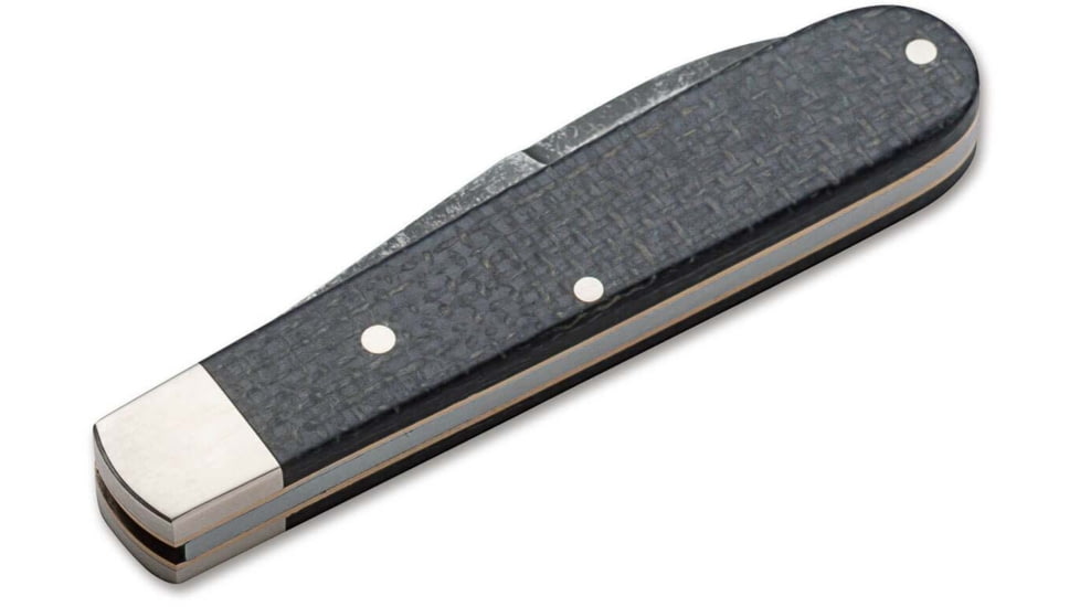 Boker Solingen Barlow Prime Jute Folding Knife, 2.76in, O1, Micarta Black Handle, 114942
