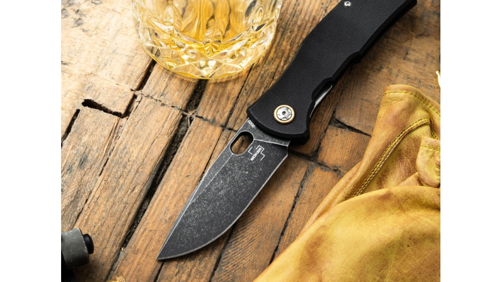 Boker USA Boker Plus Fieldfolder Pocket Knife by Jesper Voxnaes, 3.41 in, D2, Folding Blade, G10 Handle, 01BO375