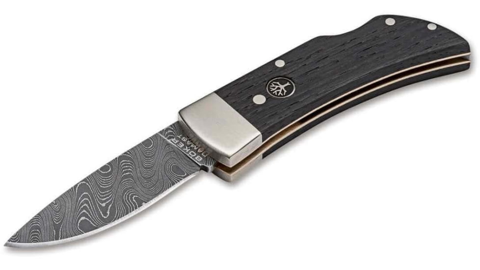 Boker USA Boker Pocket Bog Oak Damascus - 111108DAM