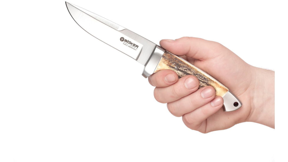 Boker USA Integral 2.0 Stag Knife, Brown, Small, 121586