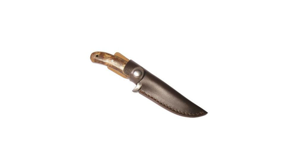 Boker USA Magnum Elk Fb Fixed Blade Knife w/ Leather Sheath 02GL683