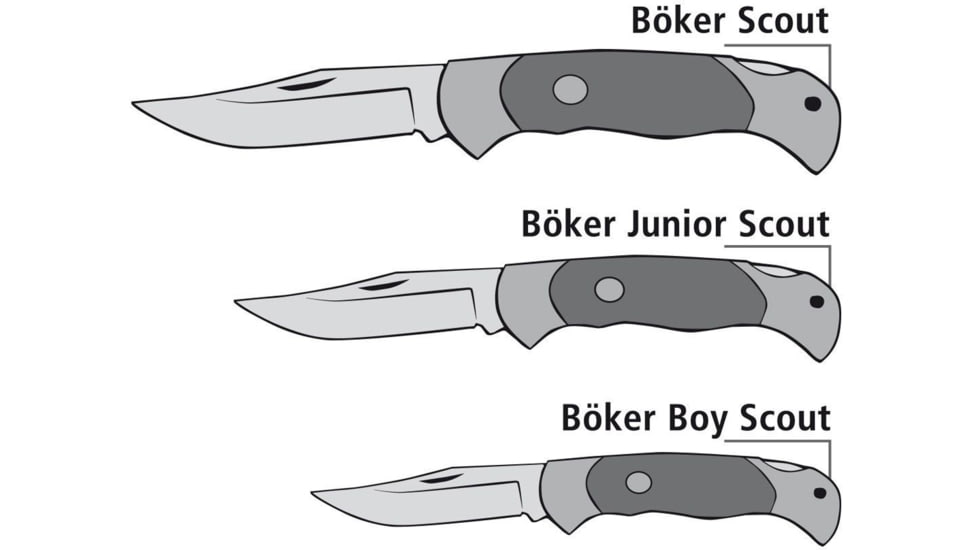 Boker USA Scout Spearpoint Des Ironwood Knife, Brown, Small, 112036