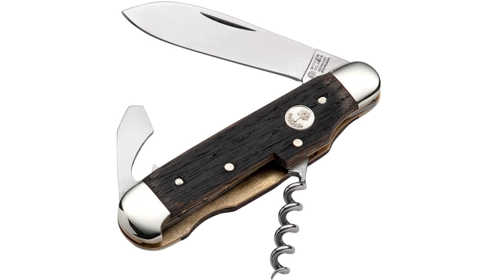 Boker Wine Multi-Tool, 2.36in, 4034 SS Blade, Oak Handle, Gift Boxed, 110185