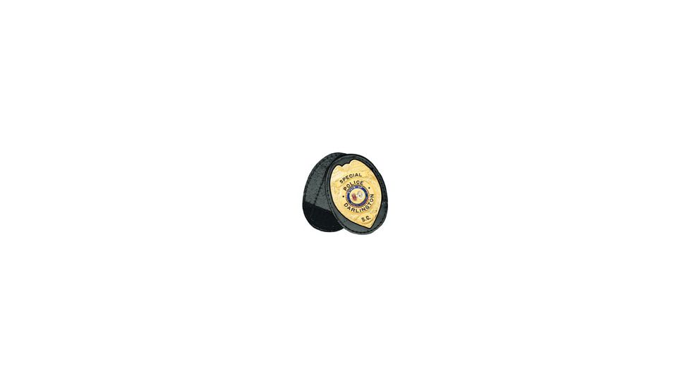 Boston Leather Badge Hold Oval/w Chain - 700CH-4059