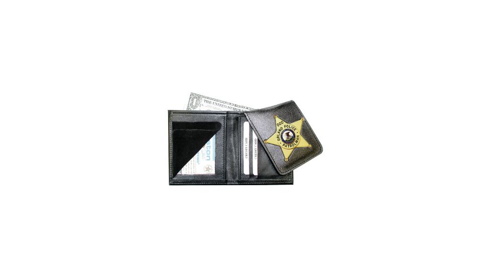 Boston Leather Badge Wallet With Flipout Badg - 575-S-5010