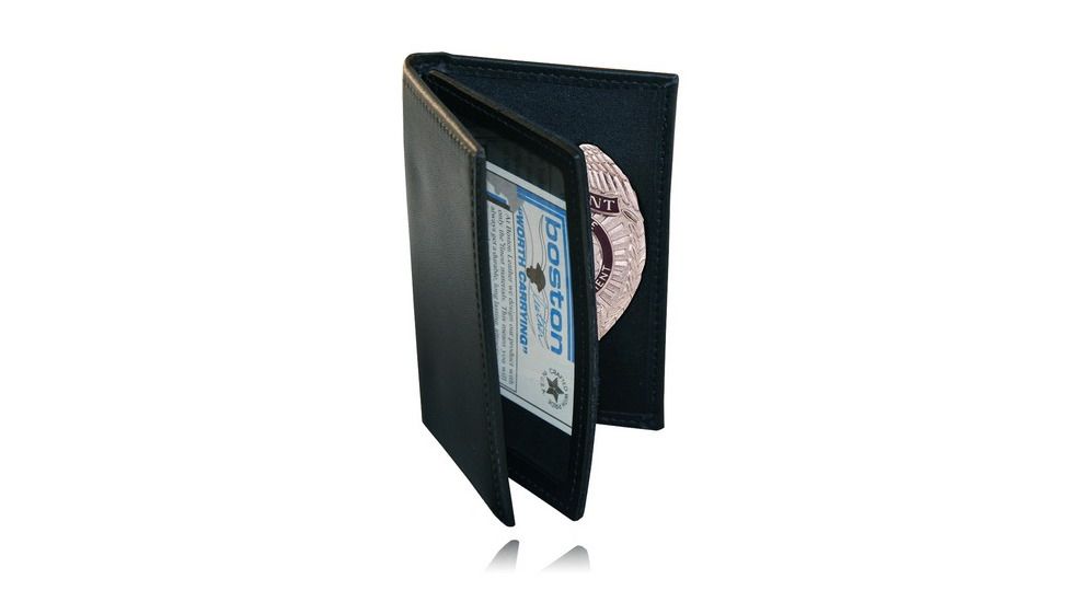 Boston Leather Book Sty Case W/ 2 Windows - 115-S-4009