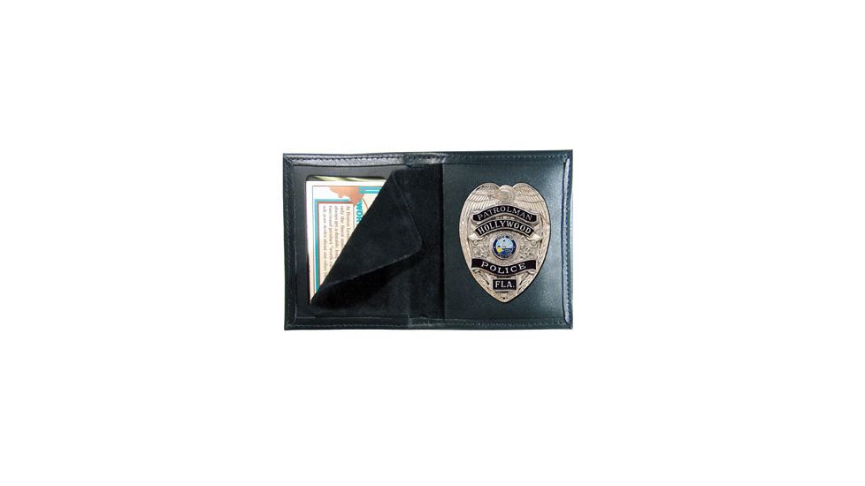 Boston Leather Book Style Badge Case Soft - 100-S-5073