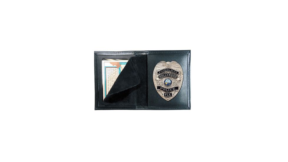 Boston Leather Book Style Badge Caserecessed - 100-S-6014