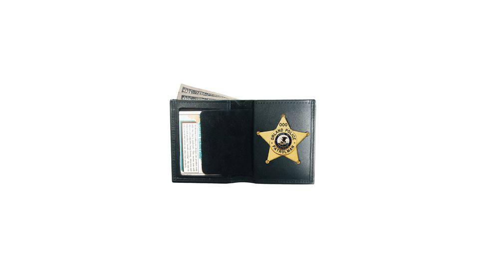 Boston Leather Book Style Wallet Badgecase Re - 150-S-5014