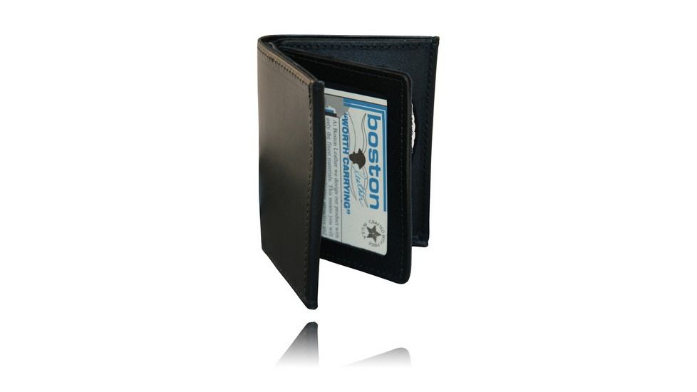 Boston Leather Book Style Wallet W/ Vertical - 165-S-4149