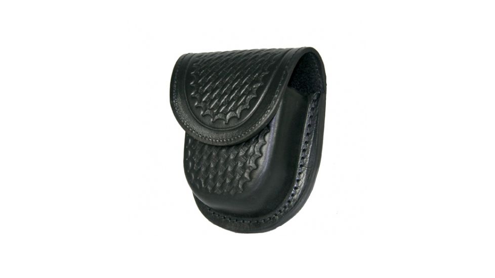 Boston Leather Double Cuff Case, Slot Back, Basket Weave - 5512HS-3