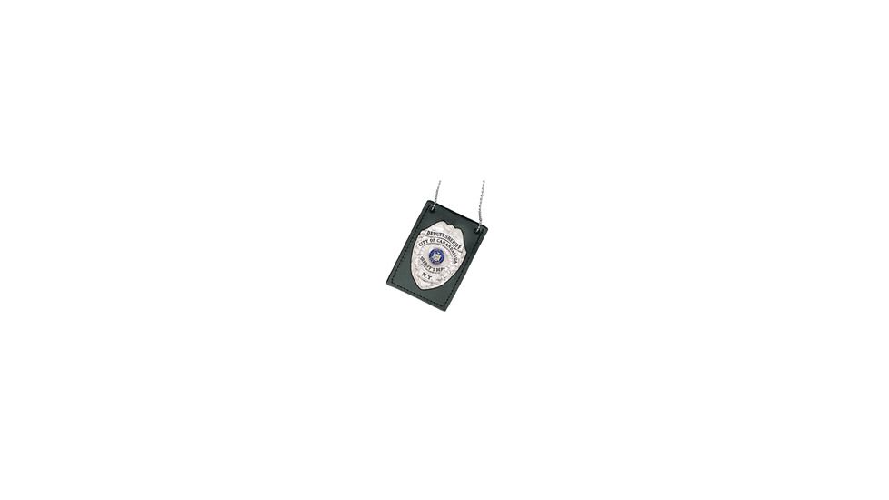 Boston Leather Neck Chain Badgei.d. Holder, R - 400-4024
