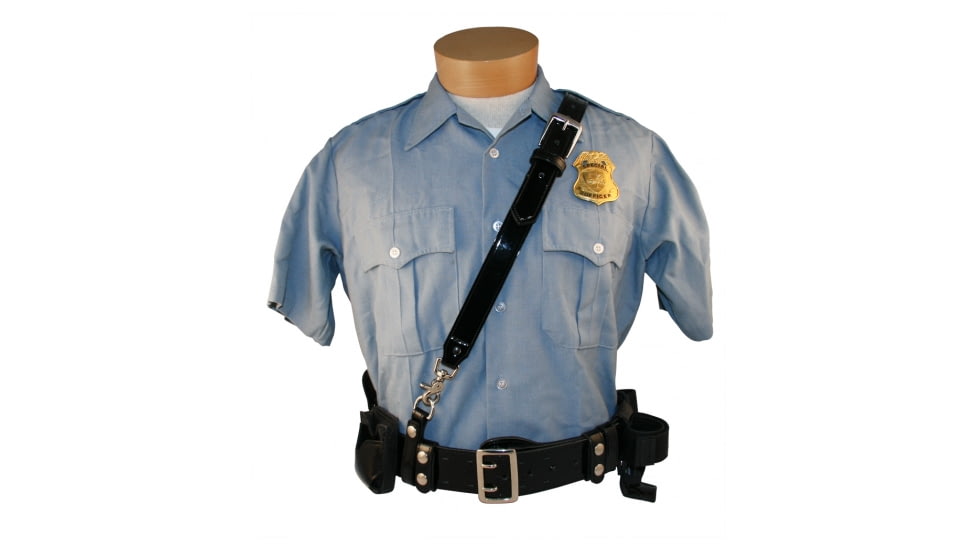 Boston Leather Sam Browne Shoulder Strap - 6511-BRN-3-GLD