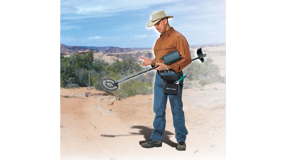 Bounty Hunter Quick Silver Metal Detector with Pin Pointer, Black &amp; Blue QSIGWP