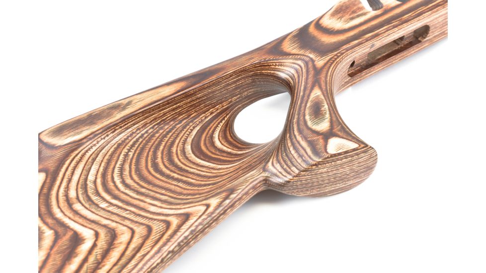 Boyds Hardwood Gunstocks Featherweight Thumbhole Remington 700 ADL Long Action Factory Barrel Channel Nutmeg Laminate Finished, 3U1820906111