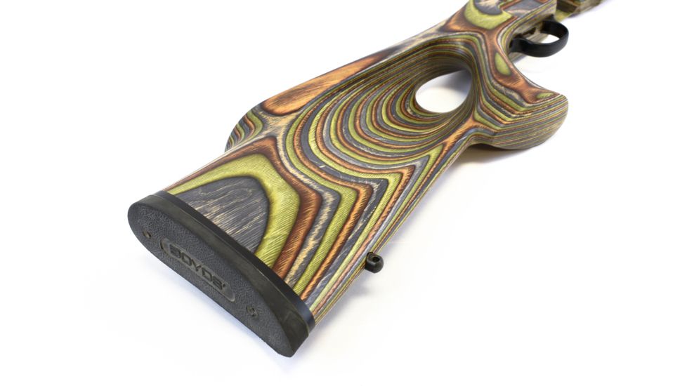 Boyds Hardwood Gunstocks Featherweight Thumbhole Savage BMag Detachable Box Mag Short Action Factory Barrel Channel, Forest Camo, 43A584D06110