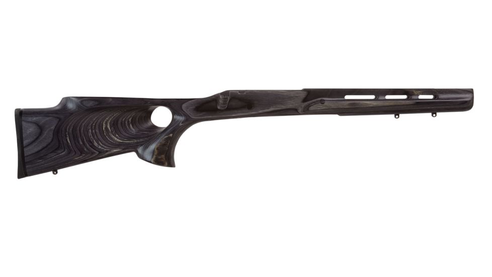 Boyds Hardwood Gunstocks Varmint Thumbhole Browning X-Bolt Rifle Stock, Short Action, Factory Barrel Channel, Pepper, 17A624D1L112