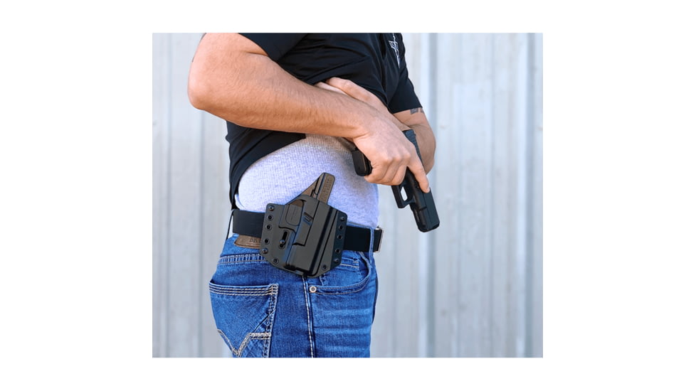 Bravo Concealment BCA OWB Gun Holster, Glock 43,43x,43x MOS, Left Hand, Black, BC10-1034