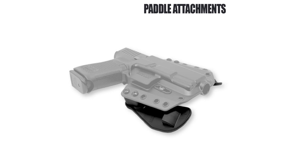 Bravo Concealment BCA OWB Gun Holster, Glock 43,43x,43x MOS, Left Hand, Black, BC10-1034