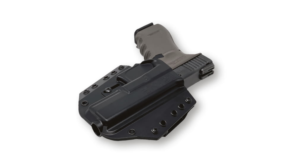 Bravo Concealment OWB BCA Holster 3.0, Glock 17, 22, 31 Gen 3-5, Right Hand, 1.5in Belt Loops, Black, Small, BC10-1002