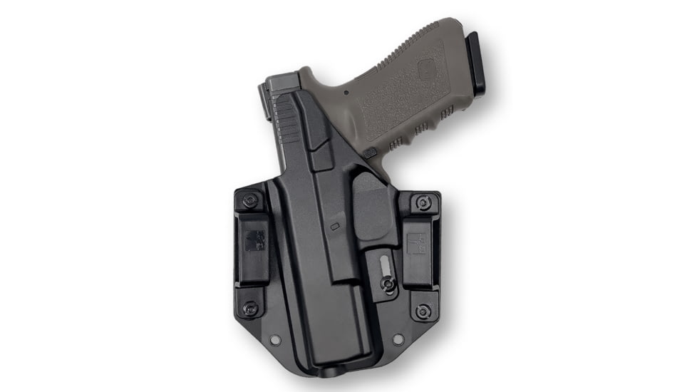 Bravo Concealment OWB BCA Holster 3.0, Glock 17, 22, 31 Gen 3-5, Right Hand, 1.5in Belt Loops, Black, Small, BC10-1002