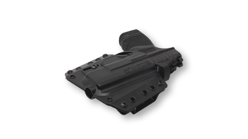 Bravo Concealment OWB BCA Holster 3.0, Springfield Hellcat 9mm, Right Hand, 1.5in Belt Loops, Black, Small, BC10-1026