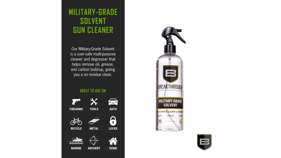 Breakthrough Clean Technologies Military-Grade Solvent Spray, 16 Ounce, BTS-16OZ
