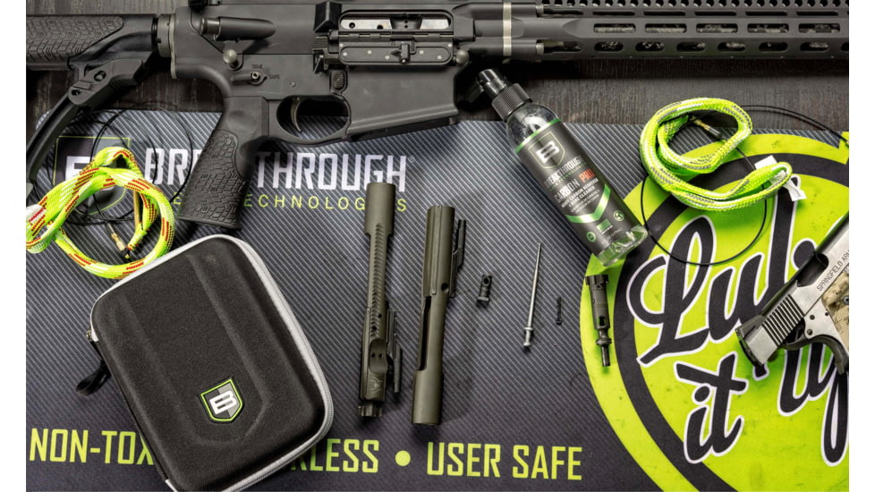 Breakthrough Clean Technologies Shield Series Cable Pull-Through Cleaning Kit, .223, .30 Caliber &amp; 9mm, Black/Gray, BT-MEVA-MIL