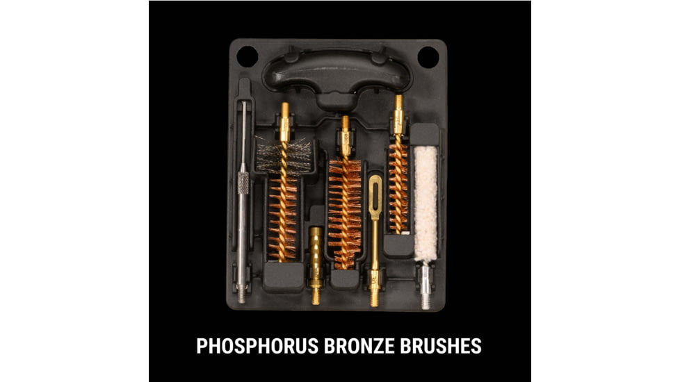 Breakthrough Clean Technologies Shield Series Stainless Steel Rod Cleaning Kit, .30 Caliber &amp; 7.62mm, Black/Gray, BT-LEVA-AR10