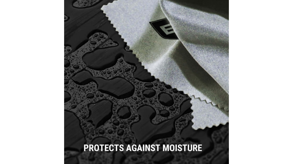 Breakthrough Clean Technologies Weather-Proof Cotton Silicon Gun Cloth, 14x 12in, Gray, BT-SGC