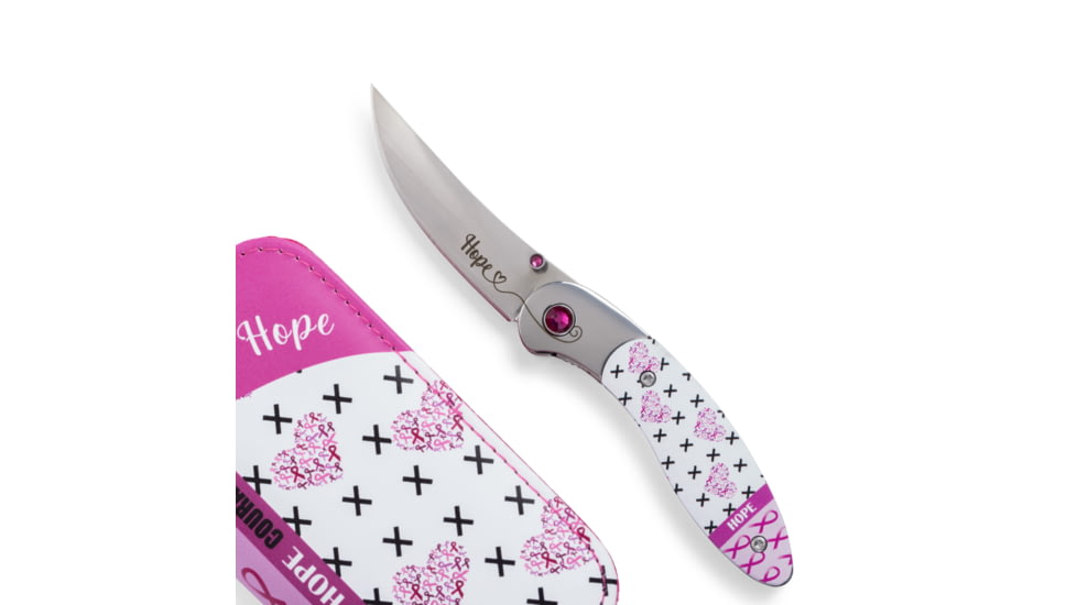 Brighten Blades Hope Folding Knife w/ Case, 2.56in, 8Cr13MoV Stainless Steel, Clip Point, Multi, BB-104