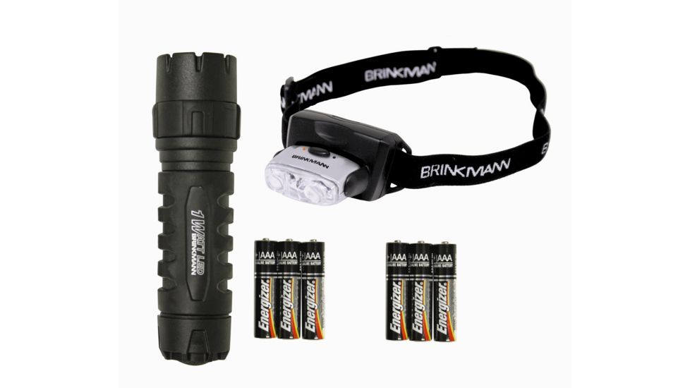 Brinkman 1W LED Flashlight and Dual White LED Head Light Combo