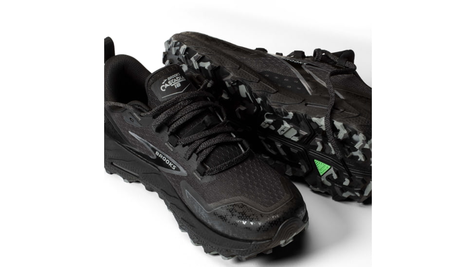 Brooks Cascadia 18 Trailrunning Shoes - Mens, Black/Blackened Pearl/Grey, 12.0 US/Medium, 1104261D072.120