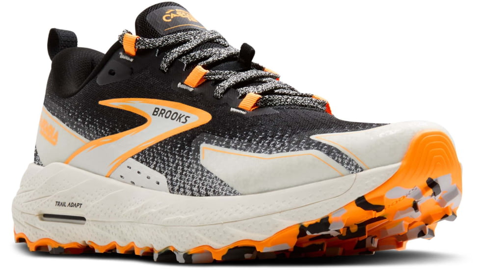 Brooks Cascadia 18 Trailrunning Shoes - Mens, Black/Blue Wash/Orange, 10.5 US/Medium, 1104261D022.105