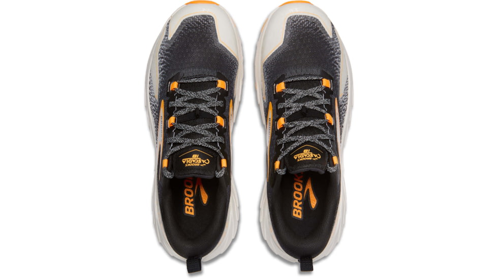 Brooks Cascadia 18 Trailrunning Shoes - Mens, Black/Blue Wash/Orange, 10.5 US/Medium, 1104261D022.105