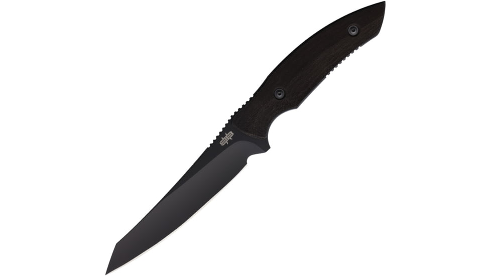 Brous Blades Mac Daddy Fixed Blade Knife, 5in, D2 Tool Steel, Blackout Finish Blade, Black G10 Handle, MACDADDY FIXED BLACKOUT