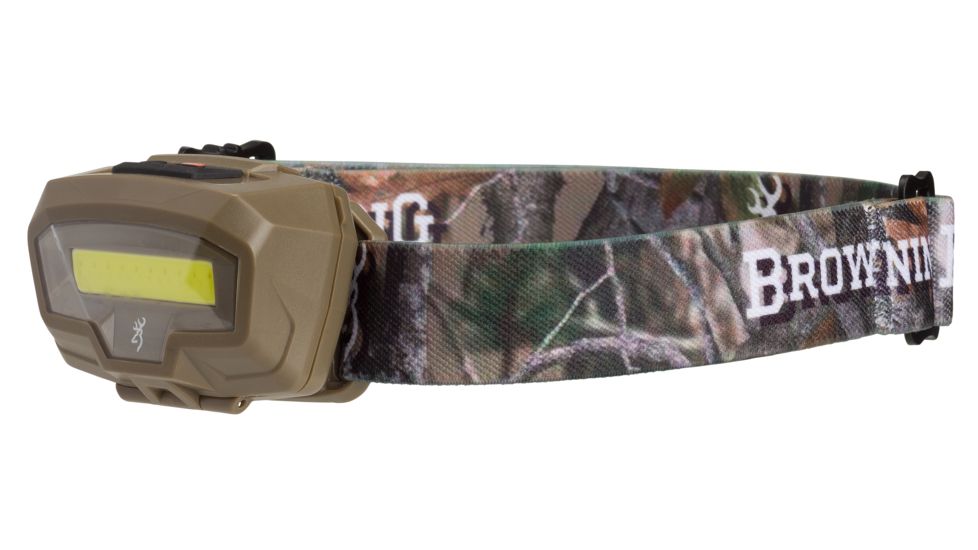 Browning Night Gig Headlamp, 26-485 Lumens, Flat Dark Earth/Camo, 3713030