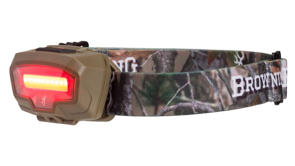 Browning Night Gig Headlamp, 26-485 Lumens, Flat Dark Earth/Camo, 3713030