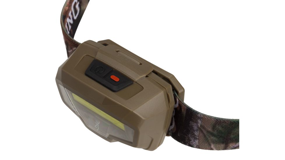 Browning Night Gig Headlamp, 26-485 Lumens, Flat Dark Earth/Camo, 3713030
