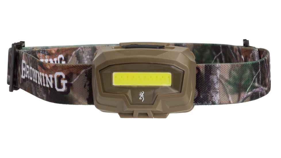 Browning Night Gig Headlamp, 26-485 Lumens, Flat Dark Earth/Camo, 3713030