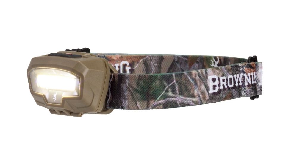 Browning Night Gig Headlamp, 26-485 Lumens, Flat Dark Earth/Camo, 3713030