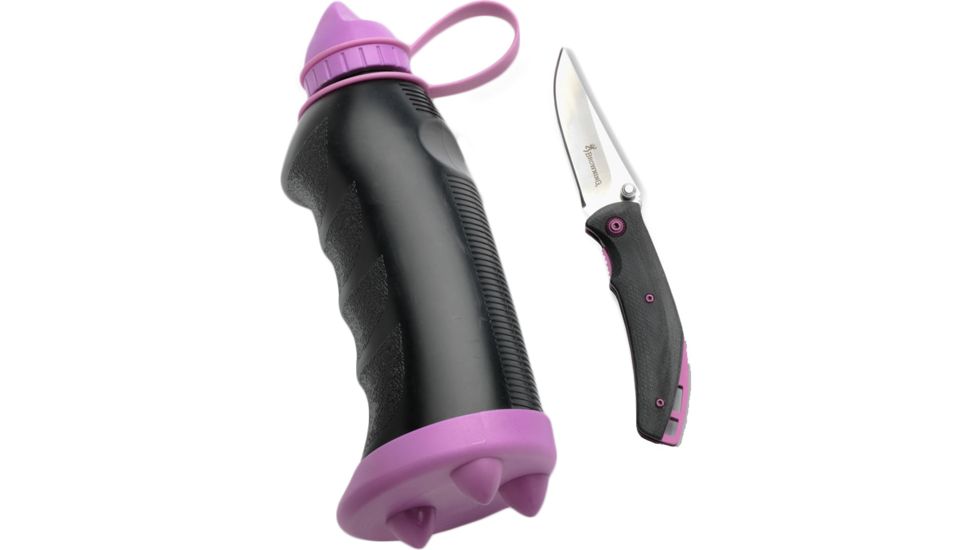Browning AquaForce Tactical Water Bottle Combo - Pink, Pink, 16 oz 320151BL
