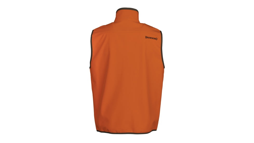 Browning Big Game Opening Day Soft Shell Vest - Mens, Large, Blaze, 3050370103