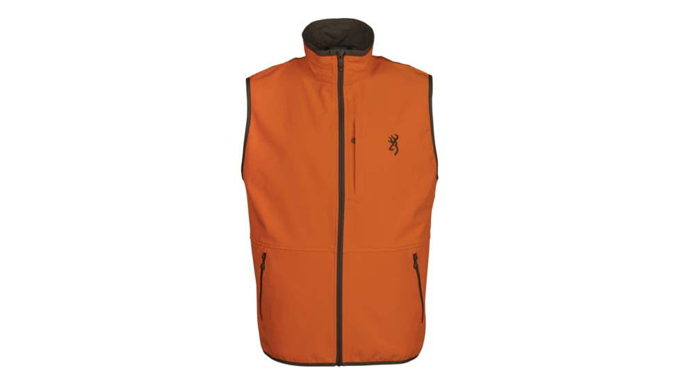 Browning Big Game Opening Day Soft Shell Vest - Mens, Large, Blaze, 3050370103