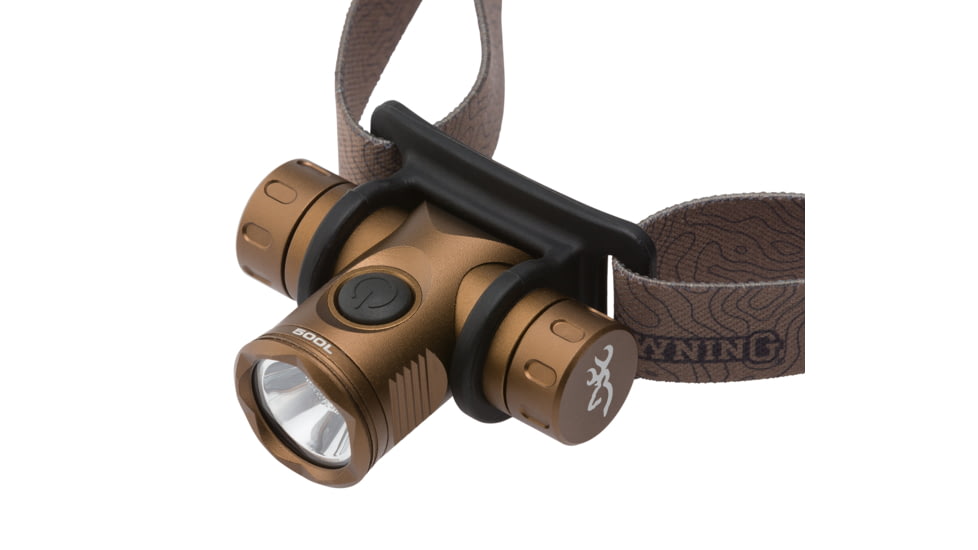 Browning Blackout Micro USB Rechargeable Cree XM-L LED Headlamp, 35 Lumens, Black, 3713346