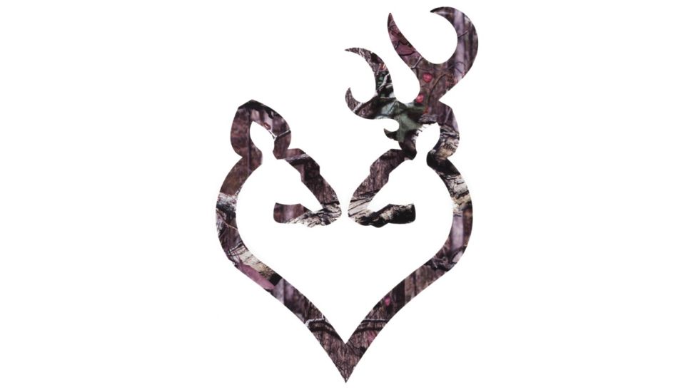 Browning Buck Heart 6in Decal, Camo 3922290620