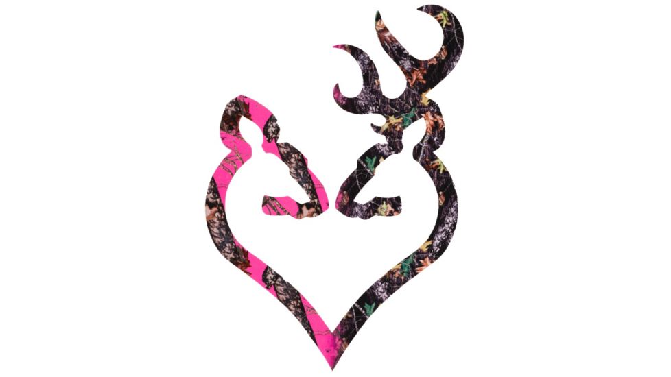 Browning Buck Heart 6in Decal, HH Camo 3922290614