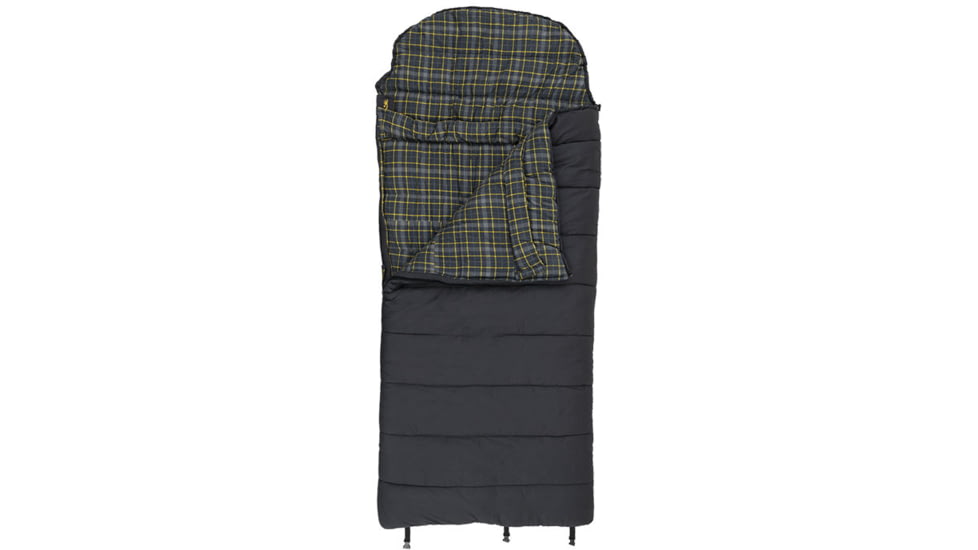 Browning Camping Klondike -30 Degrees Sleeping Bag, Charcoal, 4893918